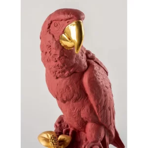 Lladro Macaw Bird (Red-Gold)
