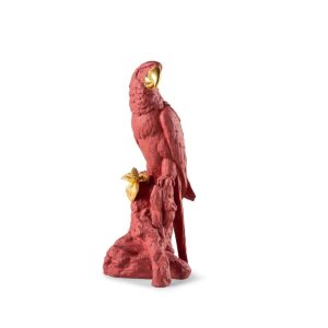 Lladro Macaw Bird (Red-Gold)