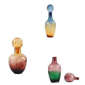 Glass Bottle Set of  3
