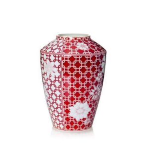 Vase Red w/ Flower