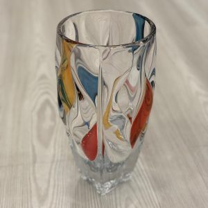 Vase With Blue And Red Color