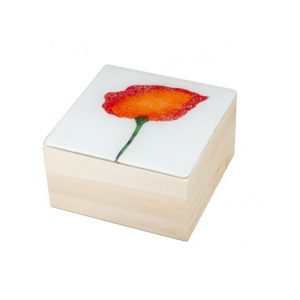 Box Poppy White-Red