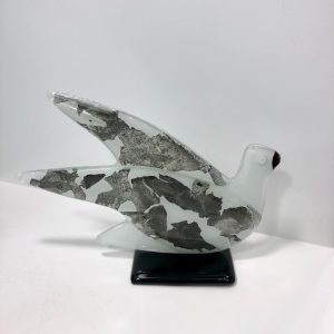 Standing Seagull White and Grey Small