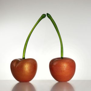 Cherry Medium Red & Gold