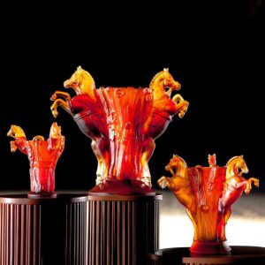 Daum Reve Equestre Vase Medium