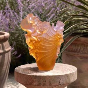 Daum Rose Royal Vase Medium