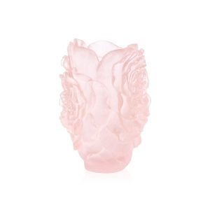 Daum Rose Vase Pink Small