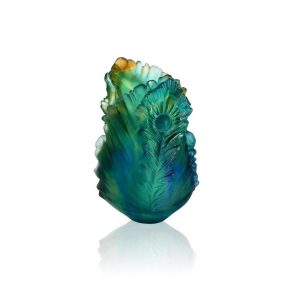 Daum Fleur Paon Exotique Vase Small