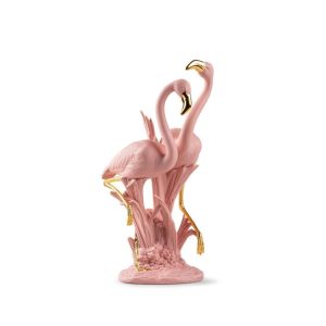 Lladro The Flamingos Pink