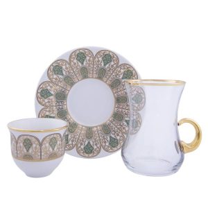 Tea & Gawa set w/Handle 18 PCS