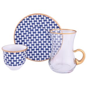 Tea & Gawa set w/Handle 18 PCS