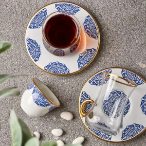 Tea & Gawa set w/Handle 18 PCS