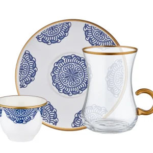 Tea & Gawa set w/Handle 18 PCS