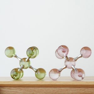 Set 2 Pcs Burgundy And Green