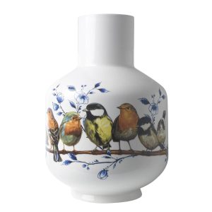 Tall Vase Birds