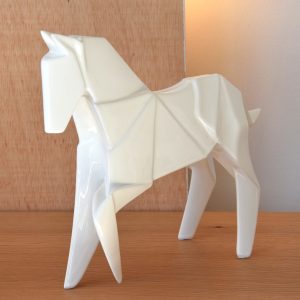 Horse White Ceramic Large