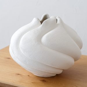 Vase Matte White Ceramic Medium