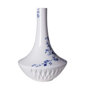 Ceramic Tall Vase Blue &White