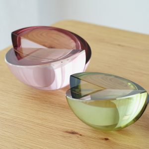 CRYSTAL HEMISPHERE GREEN COLOUR SMALL