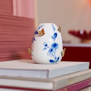 Vase Round Butterflies Small