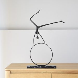 Sculpture Acrobat Marble & Metal
