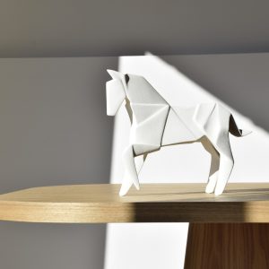 Horse White Matte Ceramic Large