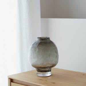 Glass Vase Gray Large