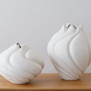 Vase Matte White Ceramic Large