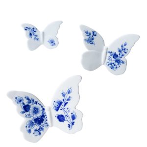 Set Of  3 Ceramic Butterfly