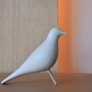 Bird Ceramic Matte Speckled White