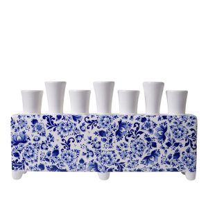 Tulip Vase Blue-Rectangular