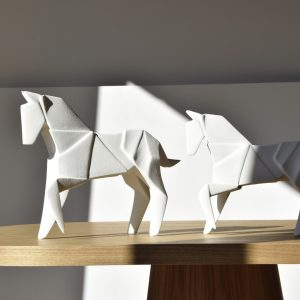 Horse White Matte Small