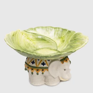 Ceramic Elephant Leaf Bowl