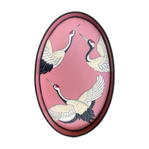 Flora Hand Painted Iron Tray Herons