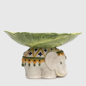 Ceramic Elephant Leaf Bowl